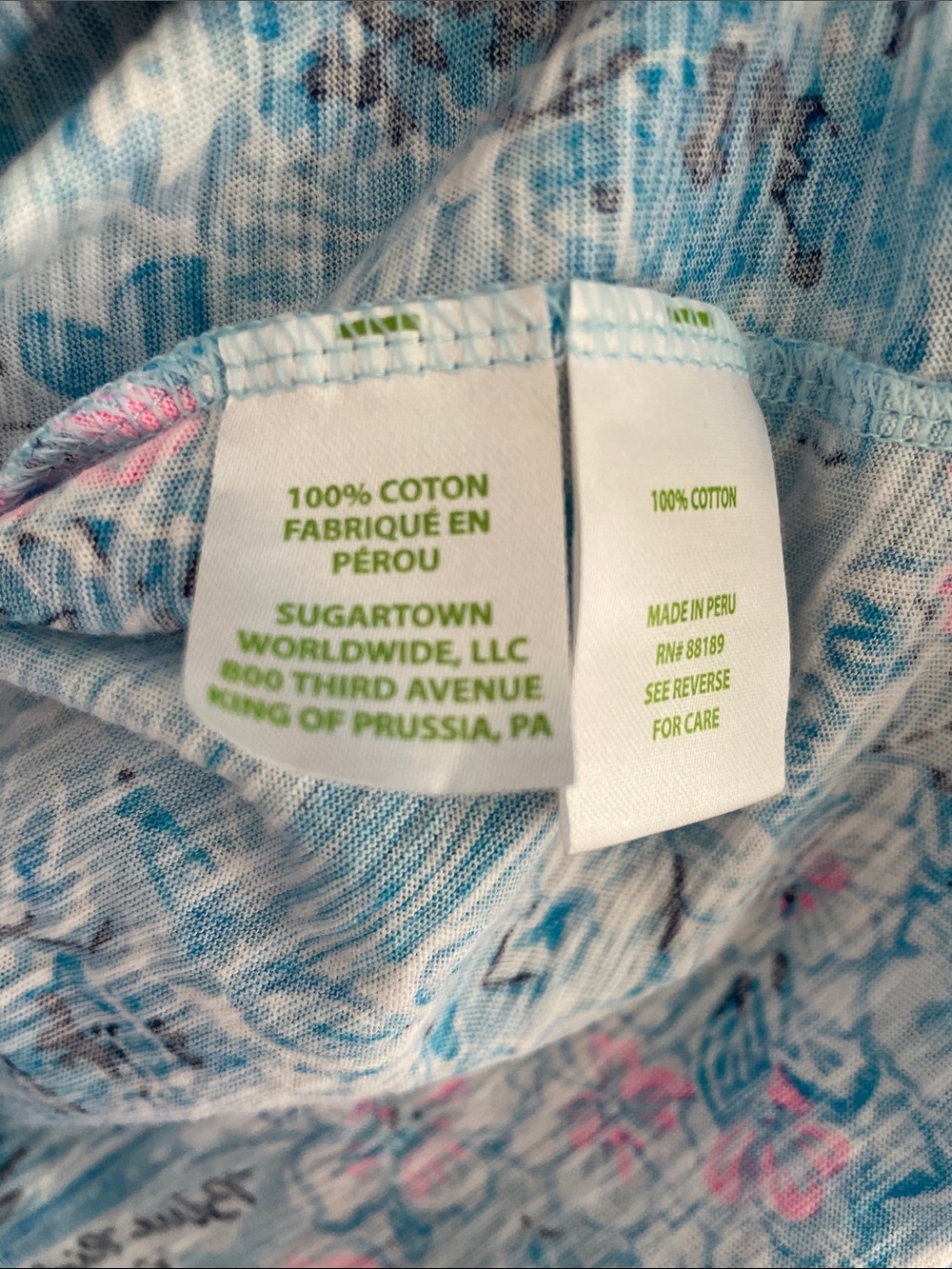 Lilly Pulitzer size XL Etta Tshirt in Lilly loves North Carolina pattern - Picture 4 of 7